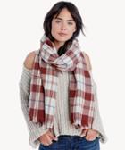 Sole Society Sole Society Scotch Wool Plaid Scarf Clay Multi One Size