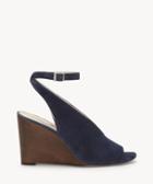 Louise Et Cie Louise Et Cie Women's Piarissa Slingback Wedges Deep Indigo Size 5 Suede From Sole Society