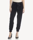 Sanctuary Sanctuary Women's Velour Track Jogger In Color: Black Size Xs From Sole Society