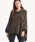 Sole Society Women's Chenille Turtleneck Poncho Olive Combo One Size Wool From Sole Society