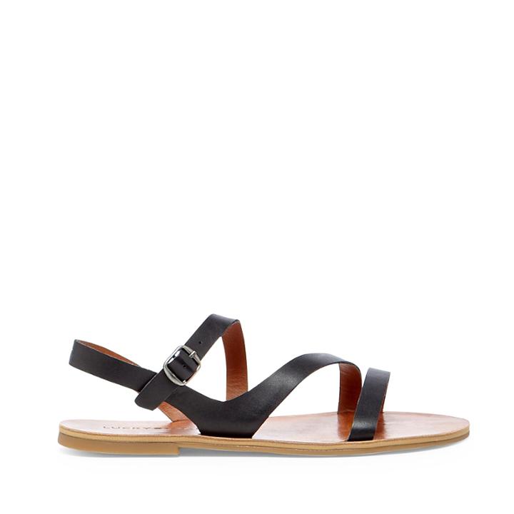 Lucky Brand Lucky Brand Alexica Leather Sandal - Black