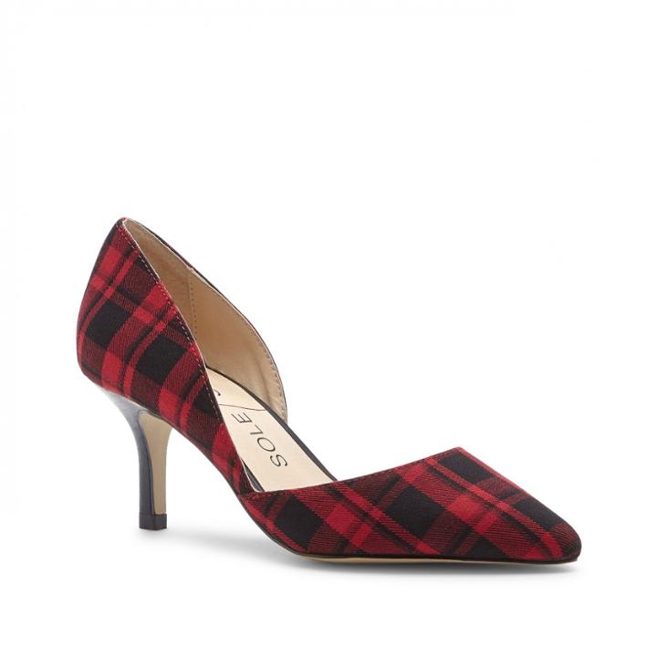 Sole Society Sole Society Jenn Dorsay Pump - Red Black-5.5