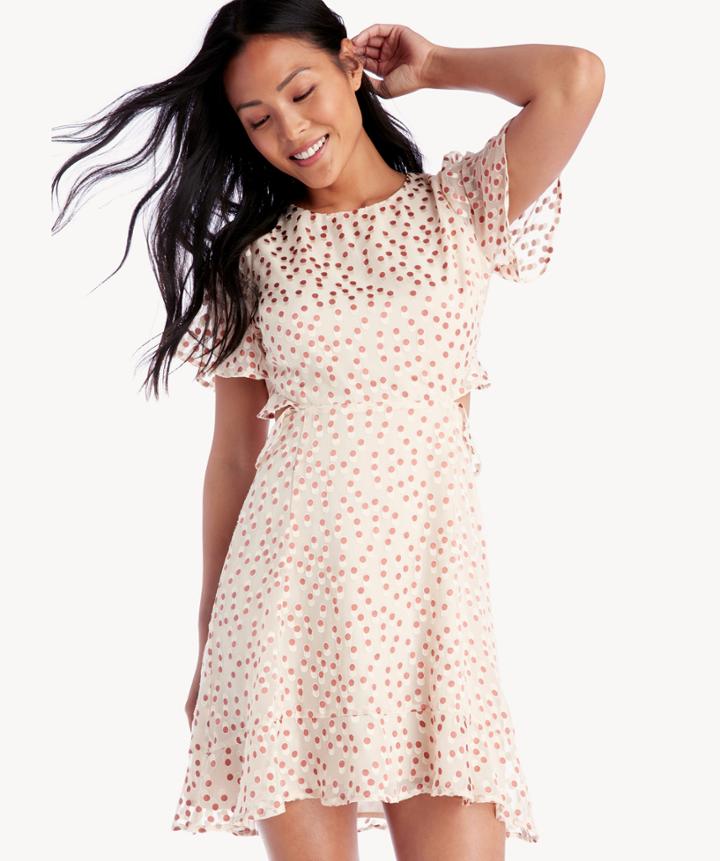 Astr Astr Elsie Dress Cream Clay Dot Dot Size Extra Small From Sole Society