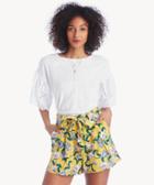 Vince Camuto Vince Camuto Ruffle Lace Eyelet Sleeve Tee Ultra White Size Large From Sole Society