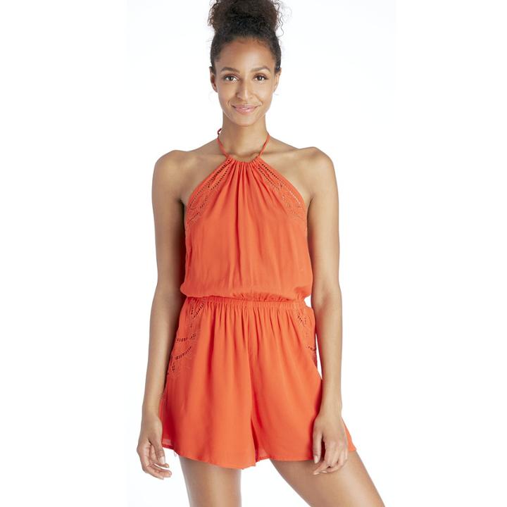Astr Astr Liana Romper - Hot Red