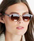 Sole Society Sole Society Meridan Marble Sunglasses W/ Metal Detail