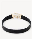 Sole Society Sole Society Genuine Leather Choker Black One Size Os