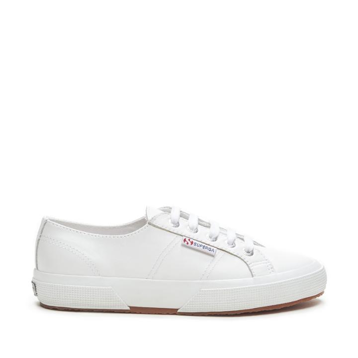 Superga Superga 2750 Leather Leather Sneaker - White