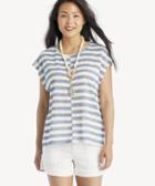 Vince Camuto Vince Camuto Extend Shoulder Even Strip Slub Tee High Tide Size Extra Small From Sole Society