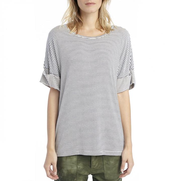 Stylesaint Stylesaint Beechwood Roll Sleeve Tunic - Stripe-x-small