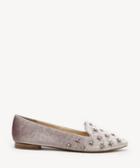 Sole Society Women's Letticah Embellished Flats Dusted Plum Size 5 Velvet From Sole Society