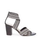 Sole Society Sole Society Joesy Elastic City Sandal - Black White Black-5.5