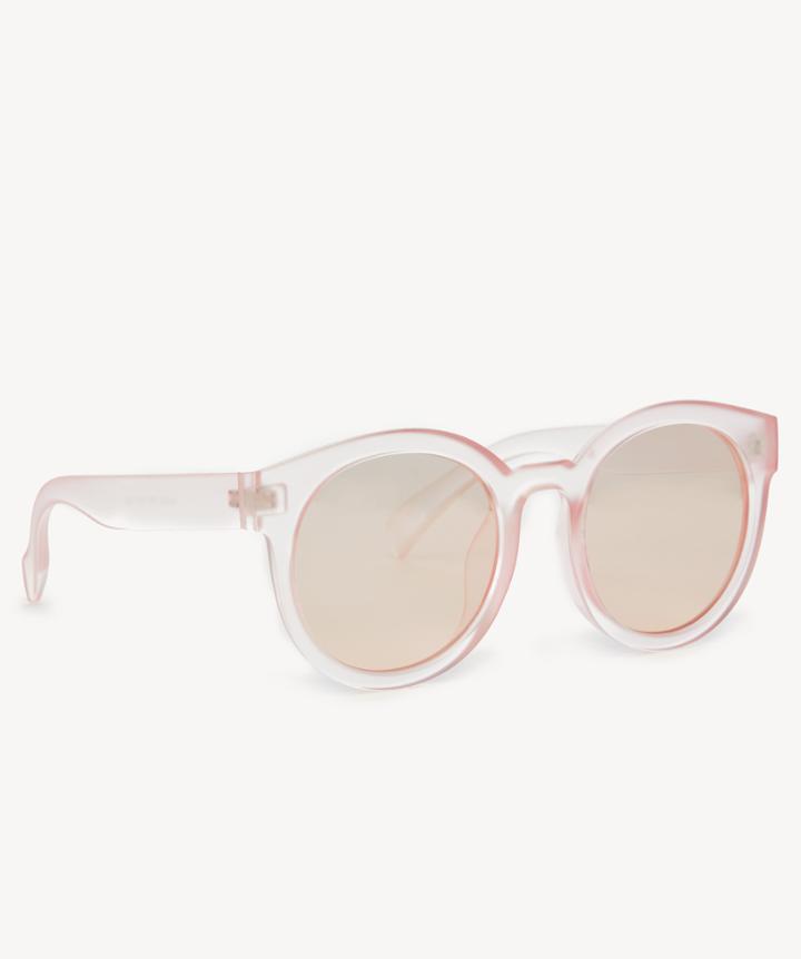 Sole Society Sole Society Janey Oversize Frosted Sunglasses Pink One Size Plastic