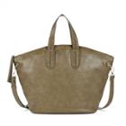 Sole Society Sole Society Larkin Vegan Flapover Tote - Olive-one Size