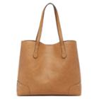 Sole Society Sole Society Rome Vegan Leather Studded Tote - Cognac-one Size