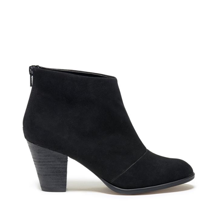 Sole Society Sole Society Devyn Mid Heel Ankle Bootie - Black-5