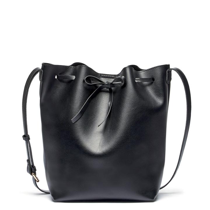 Sole Society Sole Society Blackwood Vegan Bucket W/ Tie - Black
