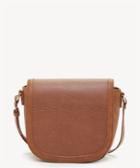 Sole Society Women's Finnigan Mixed Material Crossbody Bag Cognac Vegan Leather From Sole Society