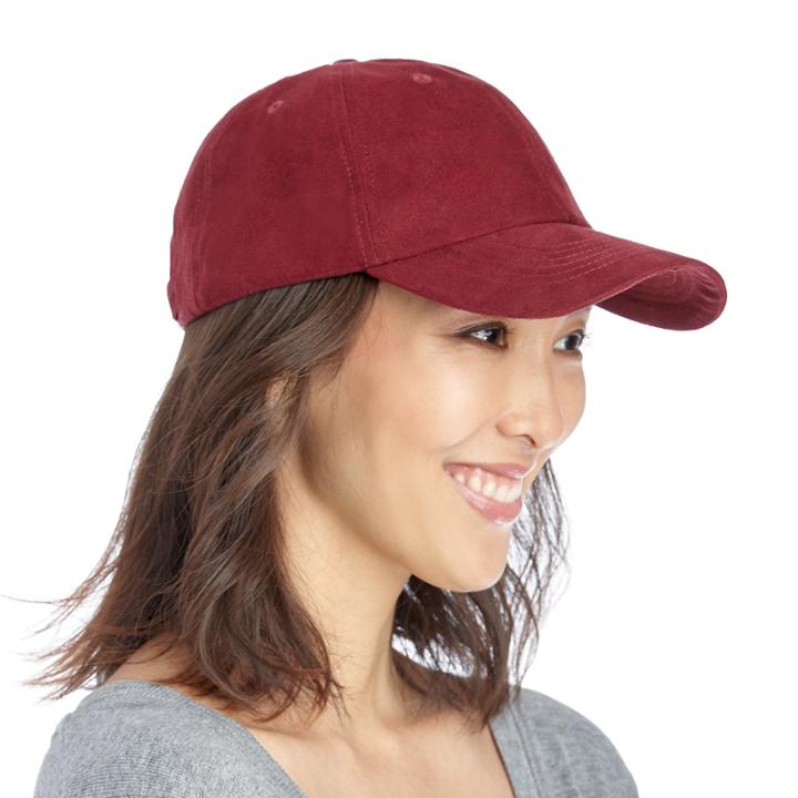 Sole Society Sole Society Suedette Baseball Cap - Wine