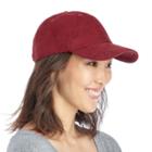 Sole Society Sole Society Suedette Baseball Cap - Wine