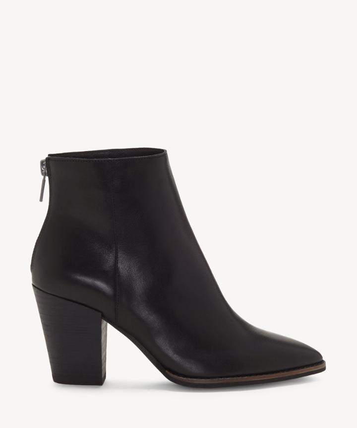 Lucky Brand Lucky Brand Women's Adalan2 Block Heels Bootie Black Size 5 Hair Calf Fur From Sole Society