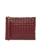 Sole Society Sole Society Trichelle Vegan Quilted Pouch - Berry-one Size