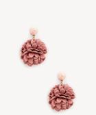 Sole Society Sole Society Floral Bloom Drop Earrings Mauve One Size Os