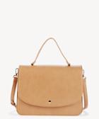 Sole Society Sole Society Elie Medium Satchel Vegan City Bag Camel Leather