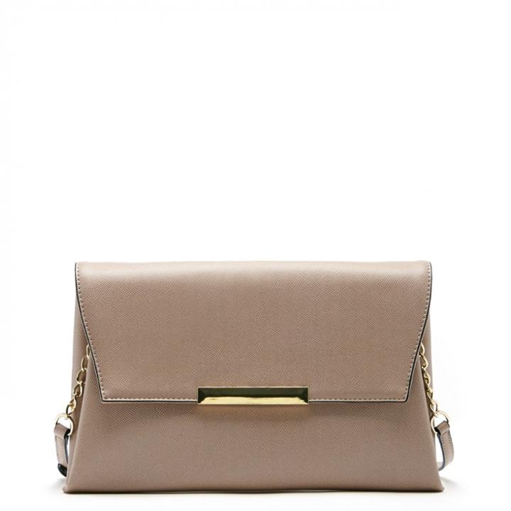 Sole Society Sole Society Vaughn Textured Envelope Clutch - Blush