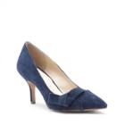 Sole Society Sole Society Jensine Suede Mid Heel Pump - New Navy-9.5