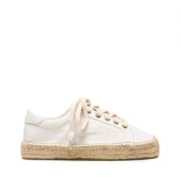 Soludos Soludos Platform Tennis Sneaker Espadrille Sneaker - White
