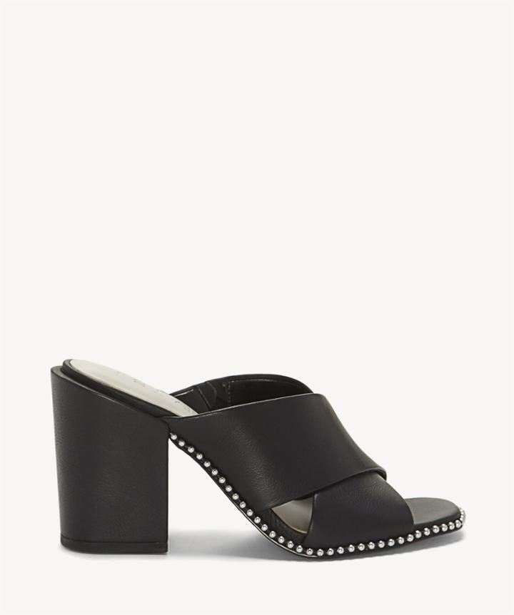 1. State 1. State Women's Ricard Criss Cross Mules Black Size 6 Leather From Sole Society