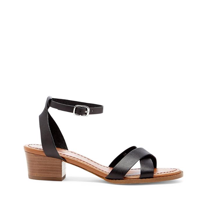 Sole Society Sole Society Savannah Block Heel Sandal - Black