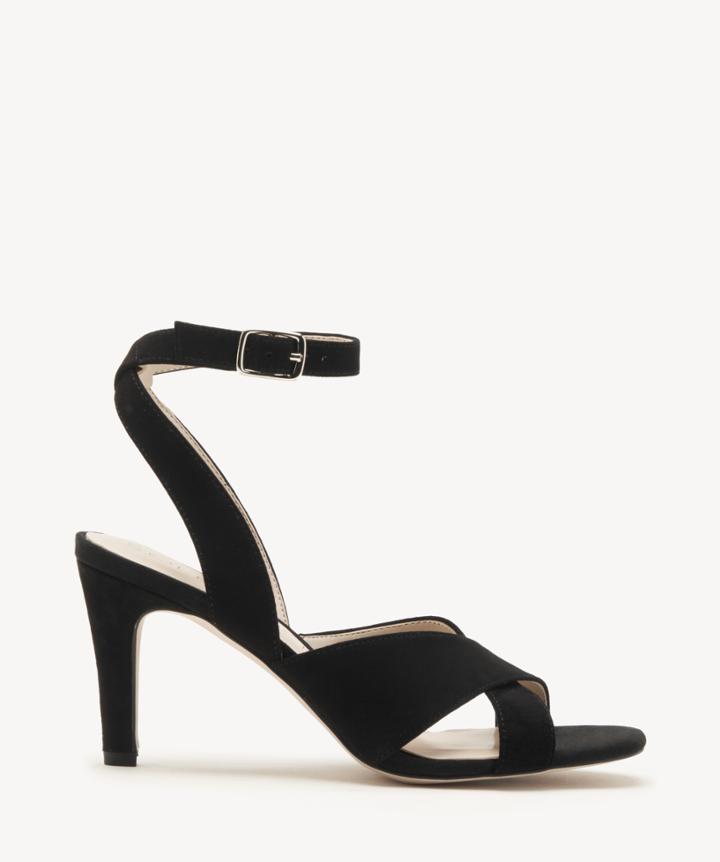 Sole Society Women's Cassidea Criss Cross Sandals Black Size 5 Suede From Sole Society