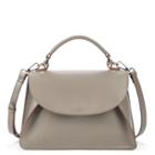 Sole Society Sole Society Izzy Vegan Wide Satchel W/ Rounded Flap - Taupe