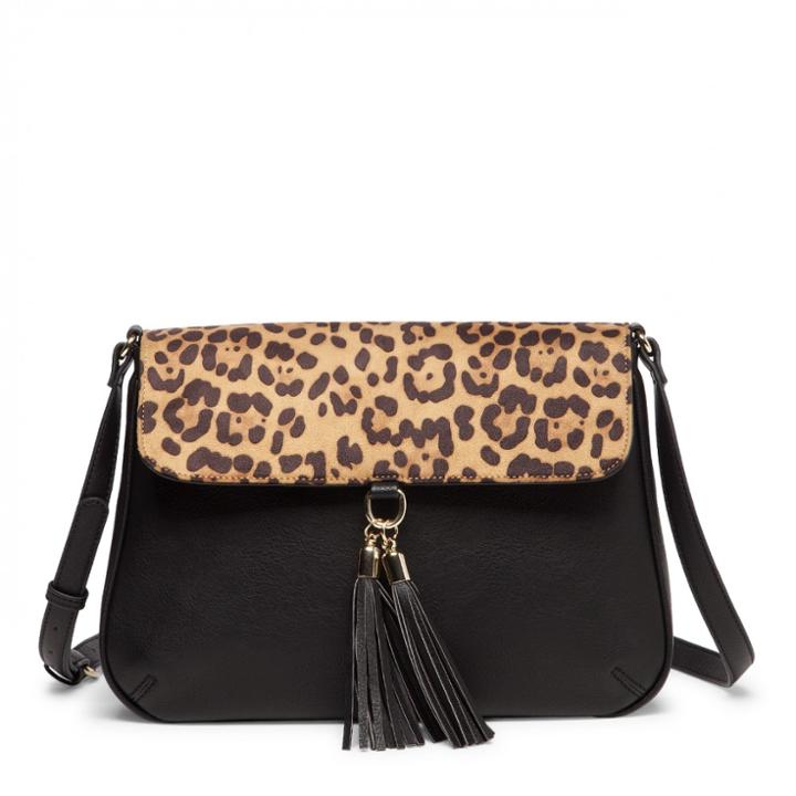 Sole Society Sole Society Rockie Flap Over Vegan Crossbody - Brown-one Size