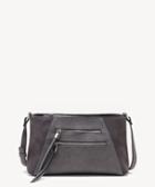 Sole Society Women's Chele Convertible Crossbody Bag Genuine Suede Mix Dark Grey From Sole Society