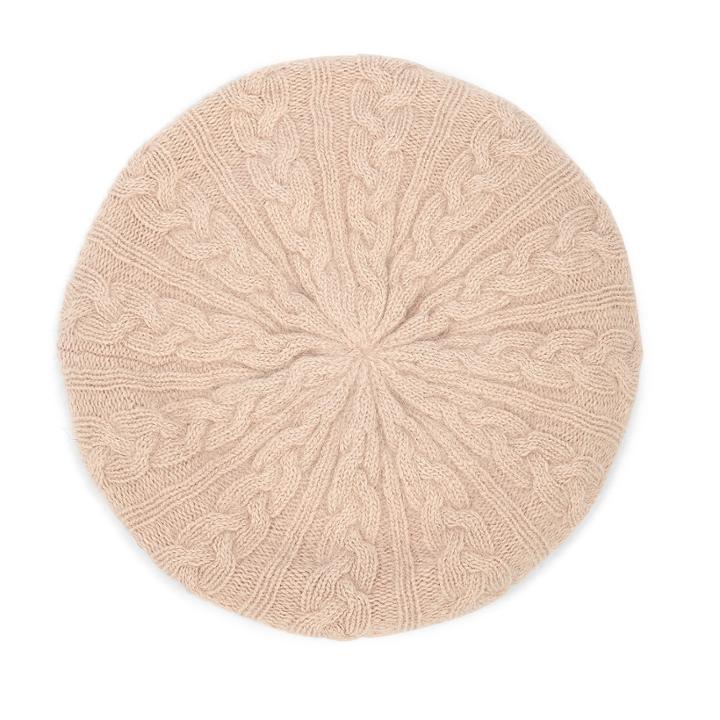 Sole Society Sole Society Cable Knit Wool Beanie - Blush
