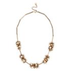 Sole Society Sole Society Pearl Cluster Necklace - Pearl