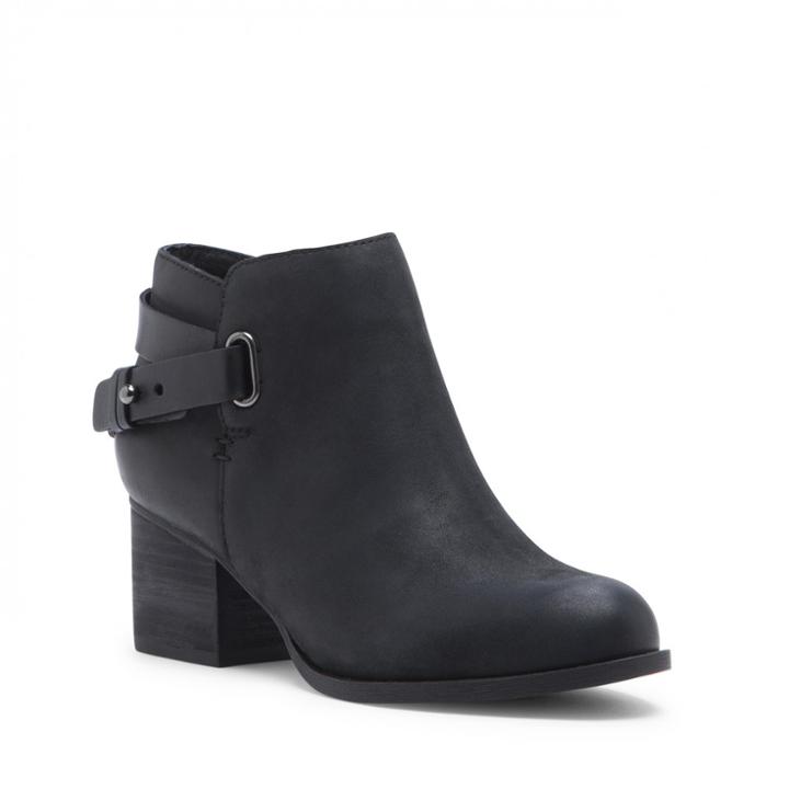 Sole Society Sole Society Angie Wrap Around Buckle Bootie - Black-5