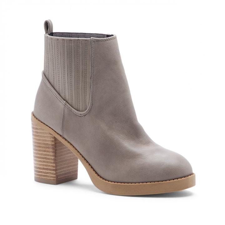 Sole Society Sole Society Jett Finger Gore Bootie - Grey-5