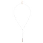 Sole Society Sole Society Crystal Lariat - Rose Gold