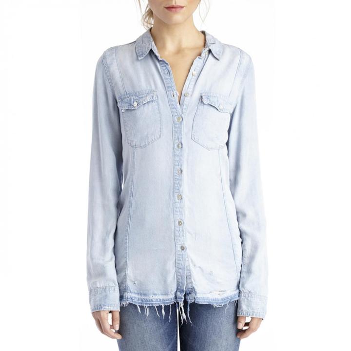 Blanknyc Blanknyc Brain Bleach Button Down Shirt - Brain Bleach-x-small