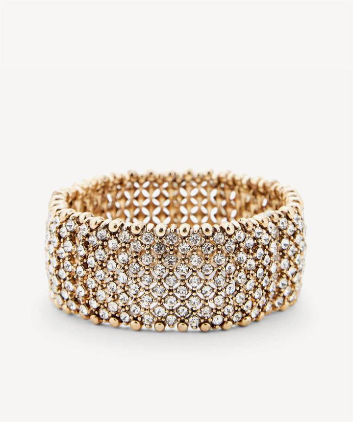 Sole Society Sole Society Antique Crystal Stretch Bracelet