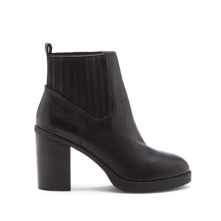 Sole Society Sole Society Jett Finger Gore Bootie - Black-7