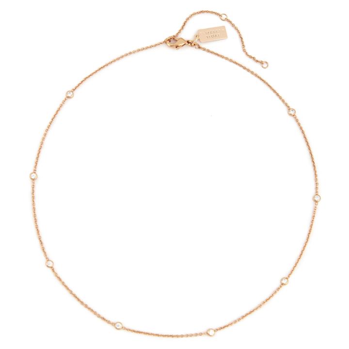 Sole Society Sole Society Cz Adjustable Choker - Gold-one Size