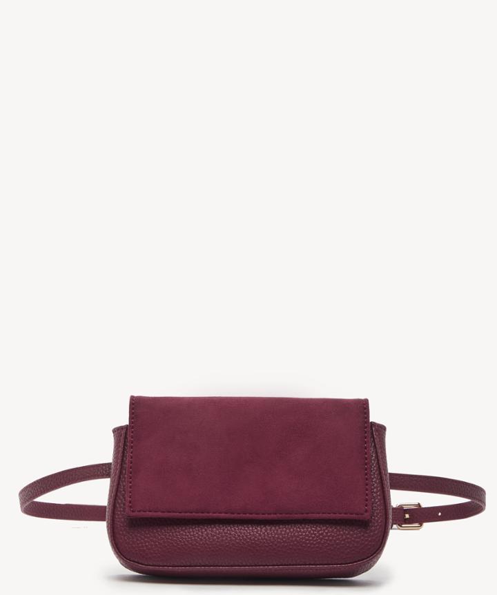 Sole Society Women's Kinza Belt Crossbody Vegan Bag Red From Sole Society