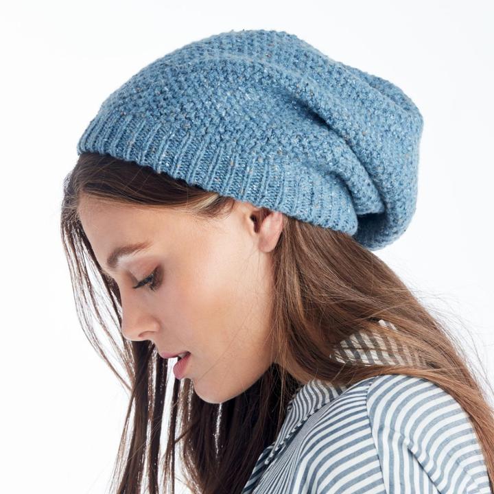 Sole Society Sole Society Slouchy Wool Beanie - Denim