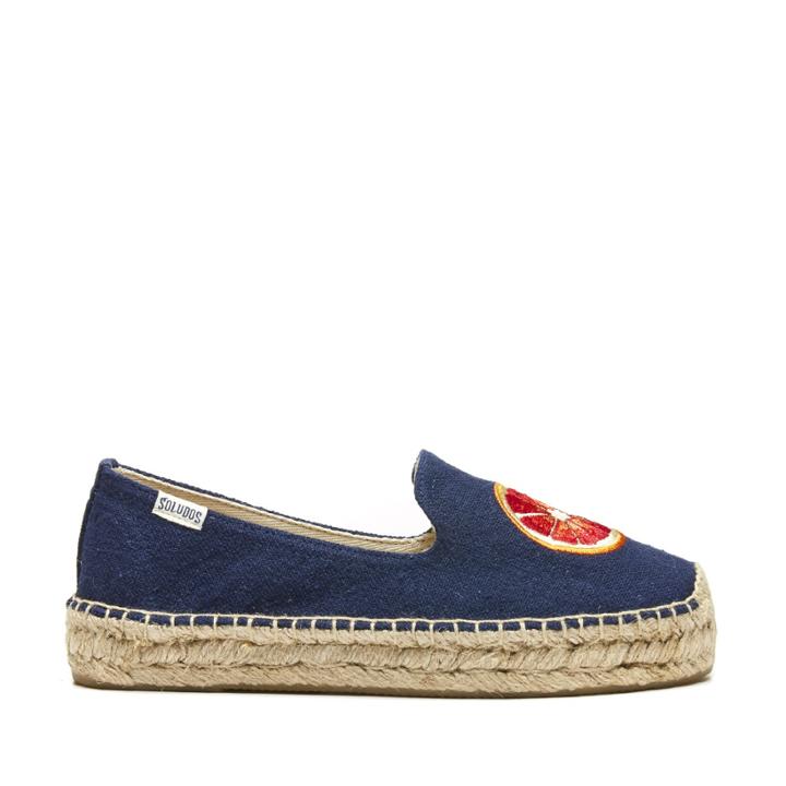 Soludos Soludos Blood Orange Platform Platform Espadrille - Midnight Blue