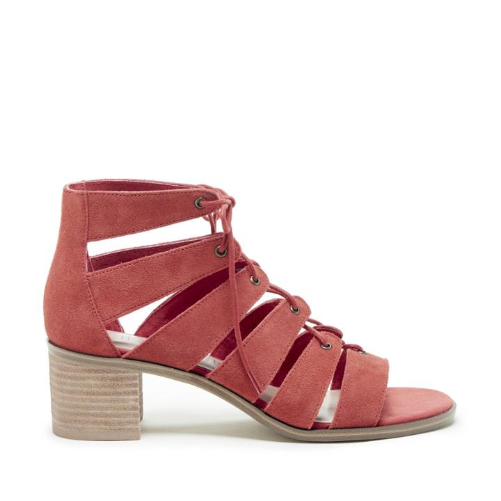 Sole Society Sole Society Leigh Cage Lace-up Sandal - Paprika-5